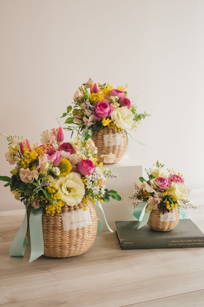 ◆1/25-3/10お届け限定◆Flower BAG No.2／フラワーバッグアレンジ　モナミモザ／生花