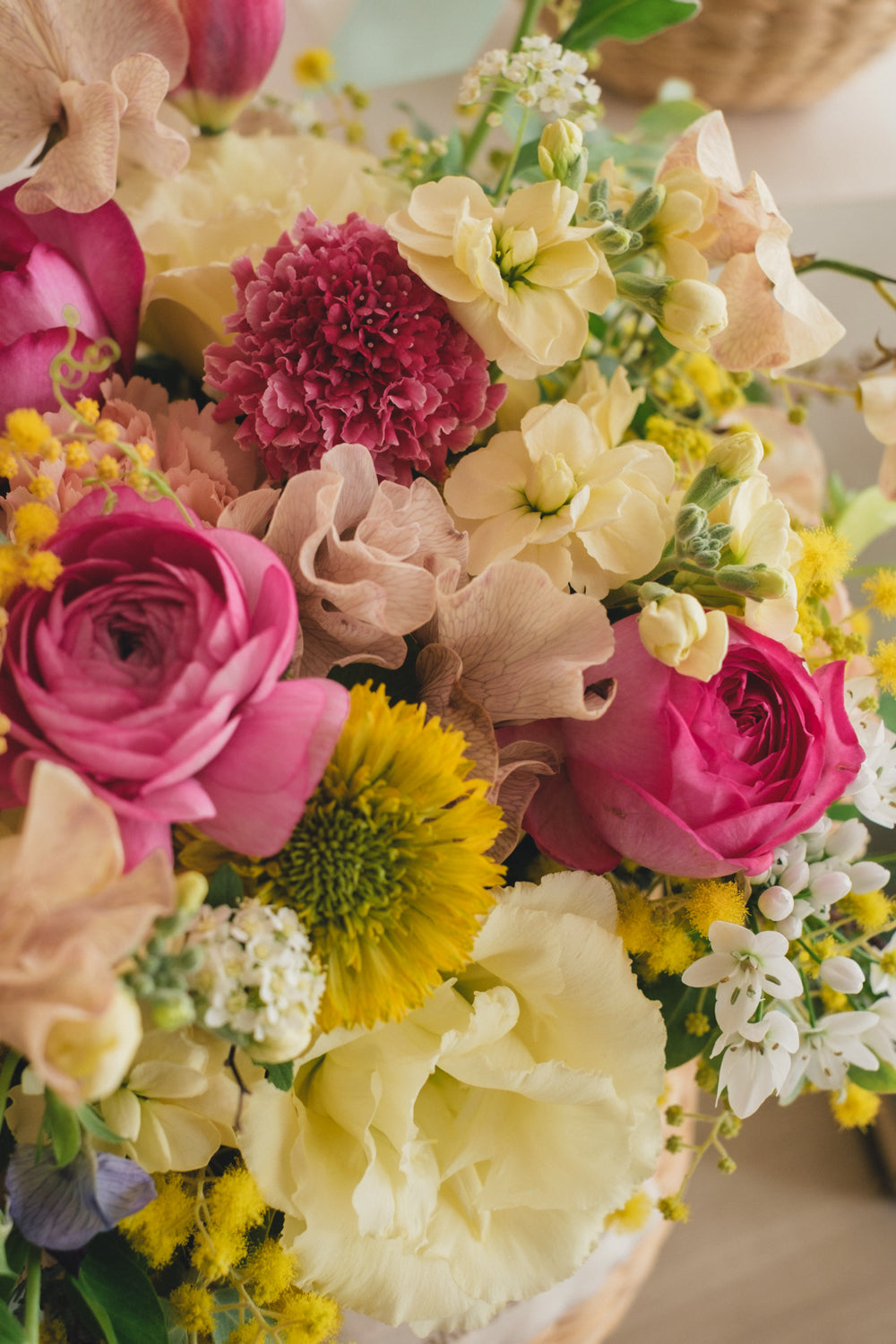 ◆1/25-3/10お届け限定◆Flower BAG No.2／フラワーバッグアレンジ　モナミモザ／生花