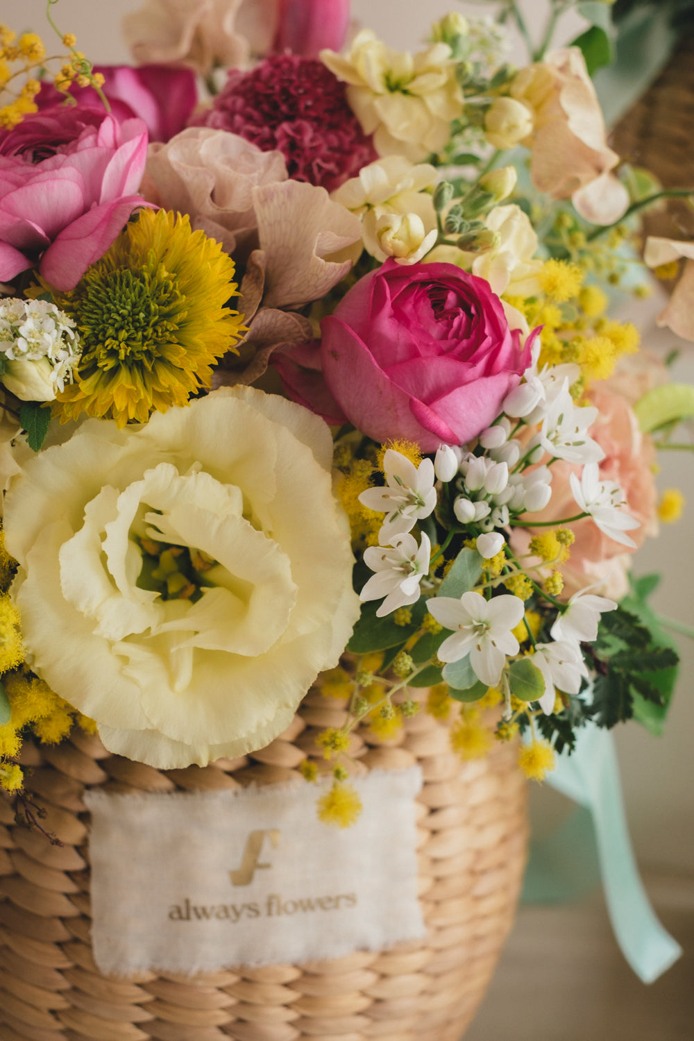 ◆1/25-3/10お届け限定◆Flower BAG No.2／フラワーバッグアレンジ　モナミモザ／生花