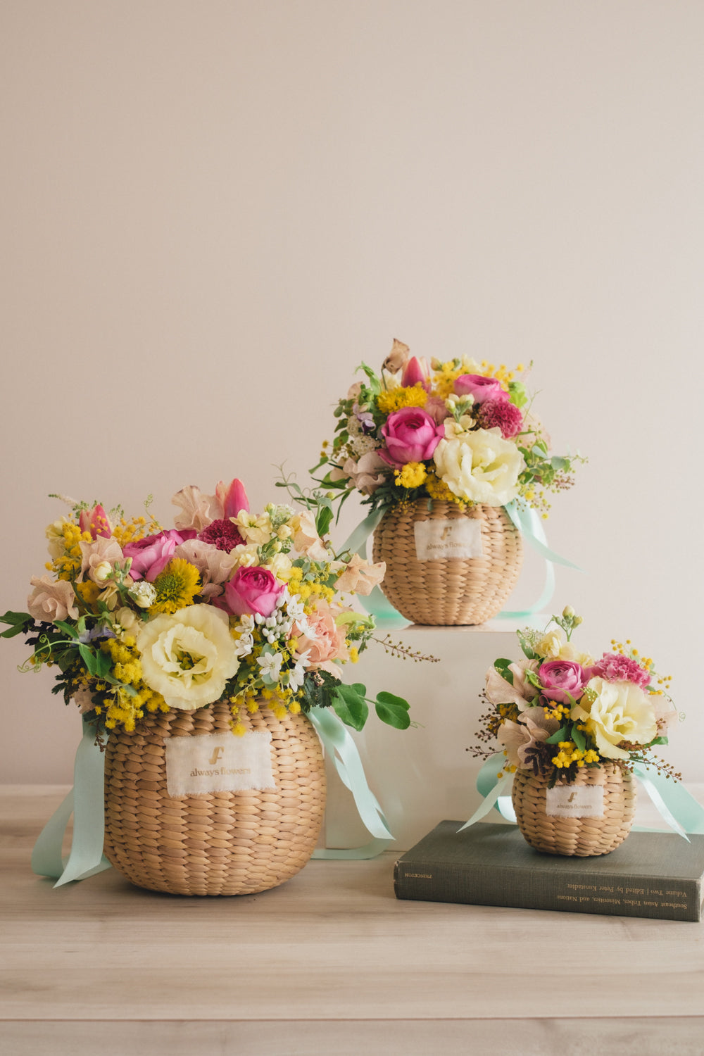 ◆1/25-3/10お届け限定◆Flower BAG No.2／フラワーバッグアレンジ　モナミモザ／生花