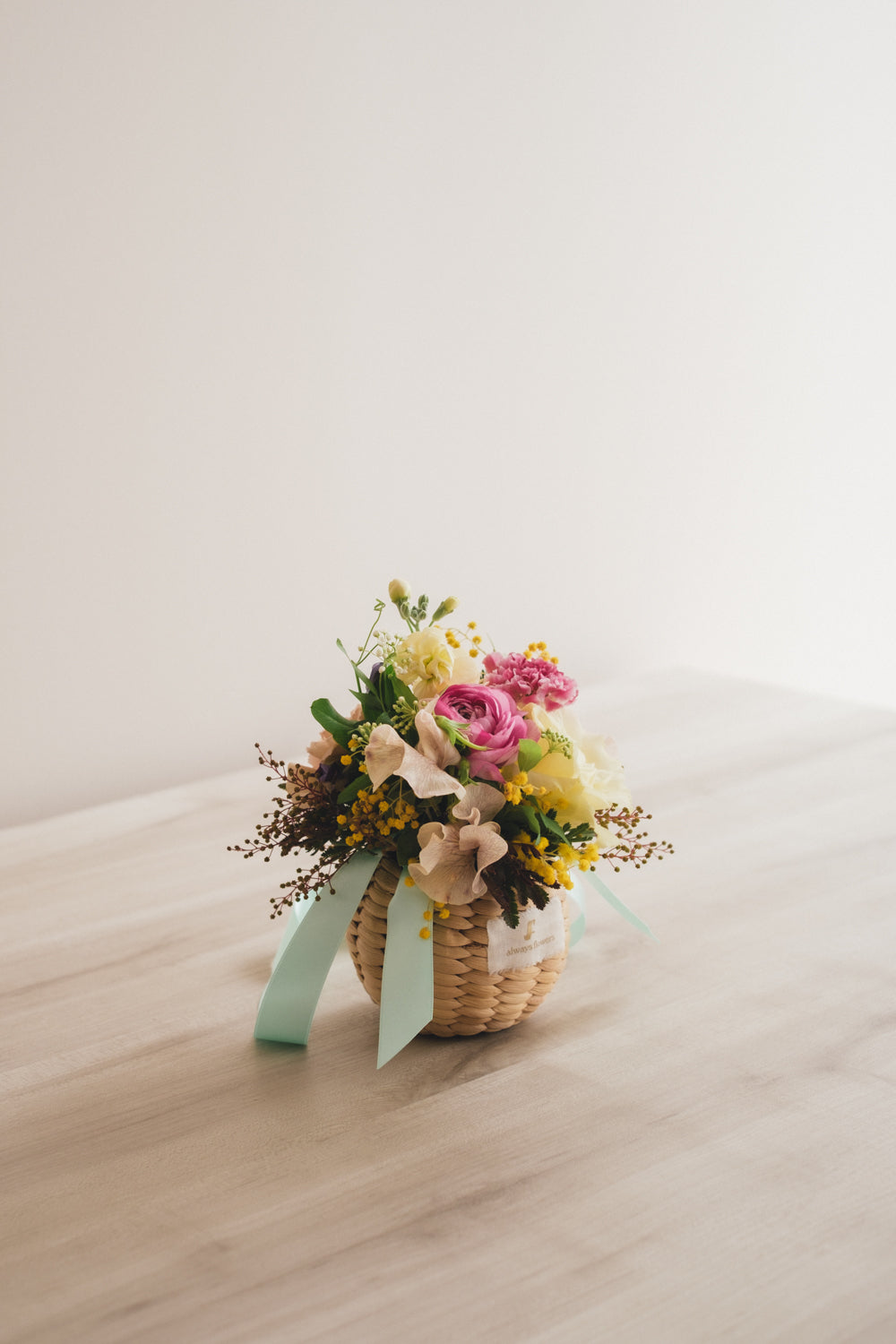 ◆1/25-3/10お届け限定◆Flower BAG No.2／フラワーバッグアレンジ　モナミモザ／生花