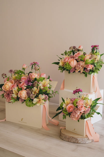 ◆3/14-4/30お届け限定◆Flower BAG No.1／フラワーバッグアレンジ　ブルームパレット／生花