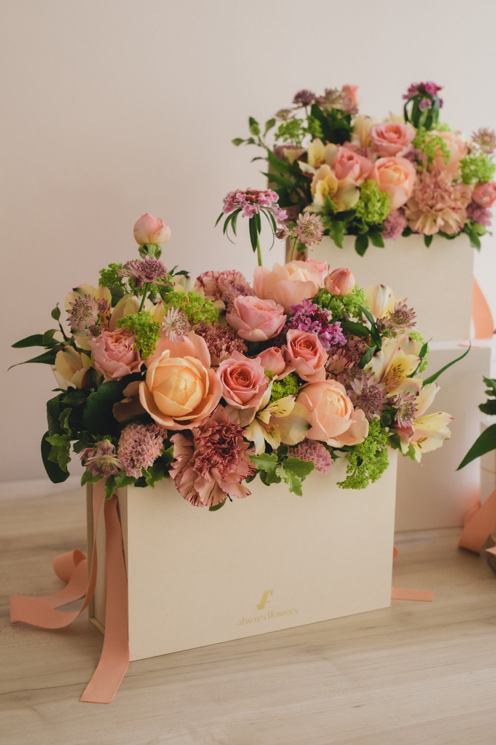 ◆3/14-4/30お届け限定◆Flower BAG No.1／フラワーバッグアレンジ　ブルームパレット／生花