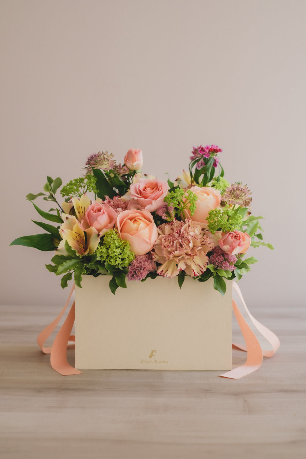 ◆3/14-4/30お届け限定◆Flower BAG No.1／フラワーバッグアレンジ　ブルームパレット／生花