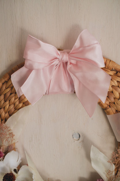 ◆NEW◆Disc Wreath／ディスクリース　ミルキーピンク／ドライフラワー＆プリザーブドフラワー