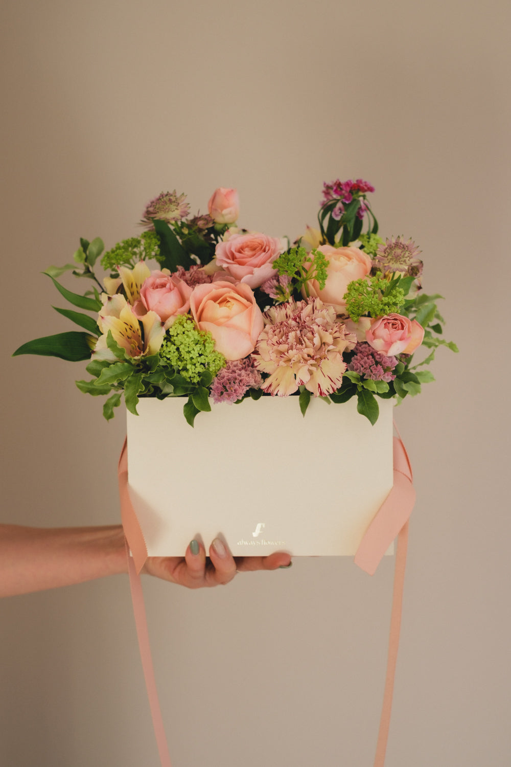 ◆3/14-4/30お届け限定◆Flower BAG No.1／フラワーバッグアレンジ　ブルームパレット／生花