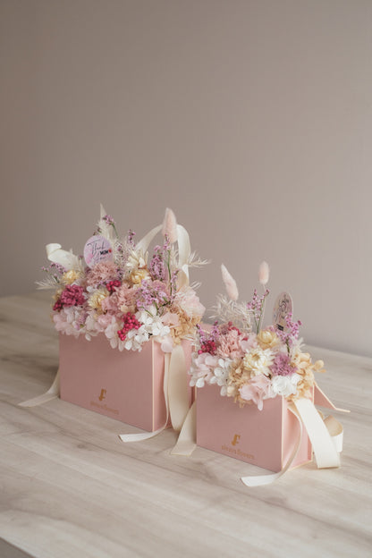 ◆数量限定ピンクバッグ◆Flower BAG No.1／フラワーバッグアレンジ　モアピンクバッグ／カーネーション　ドライ&amp;プリザーブドフラワー