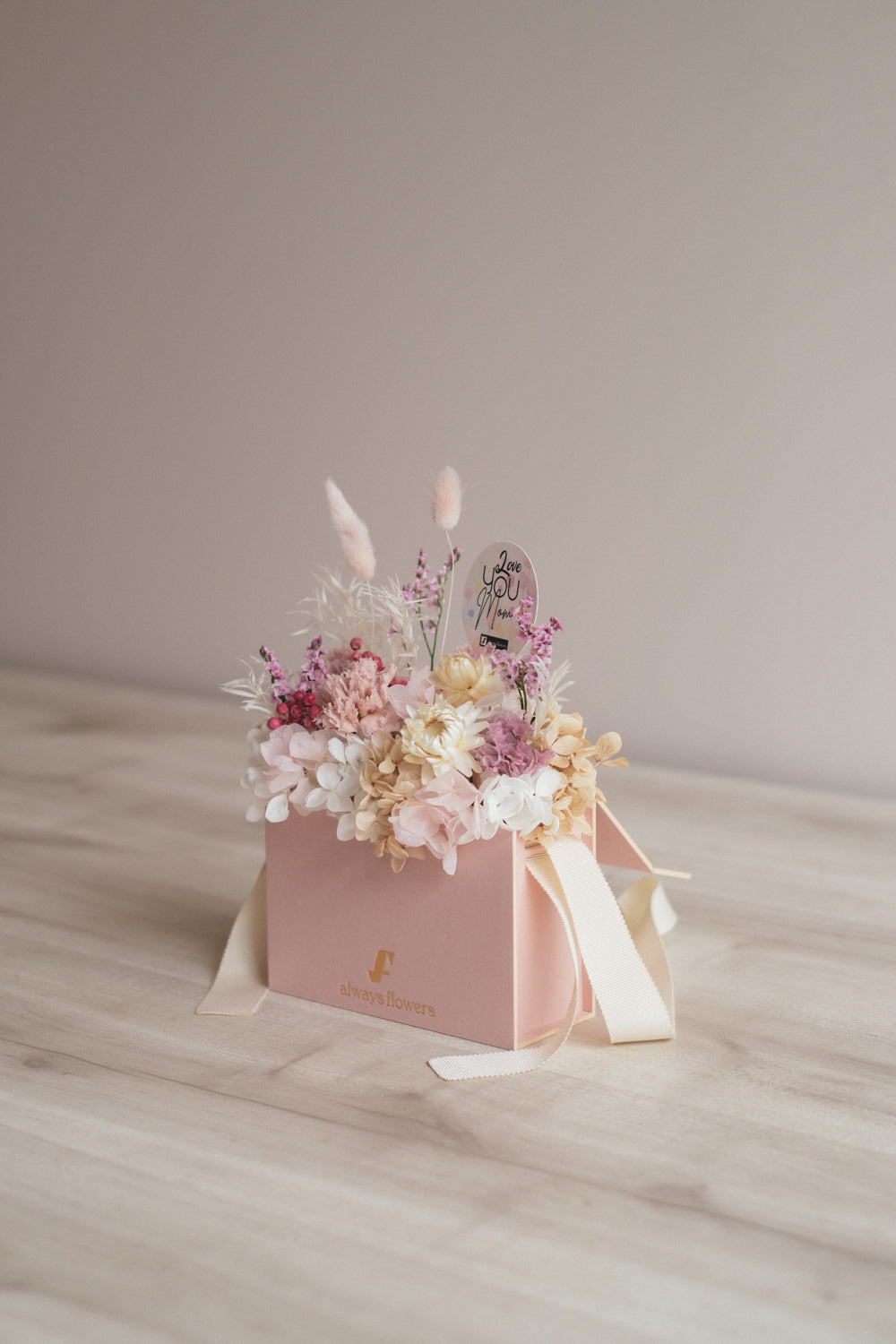 ◆数量限定ピンクバッグ◆Flower BAG No.1／フラワーバッグアレンジ　モアピンクバッグ／カーネーション　ドライ&amp;プリザーブドフラワー