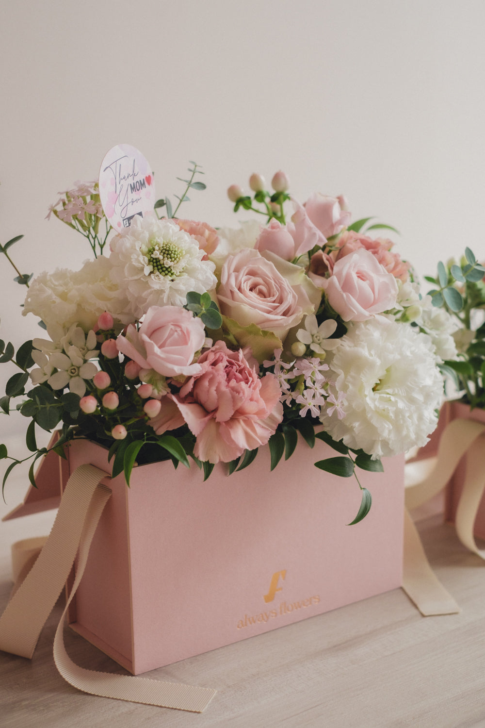 ◆母の日限定ピンクバッグ◆Flower BAG No.1／フラワーバッグアレンジ   モアピンクバッグ／カーネーション　生花