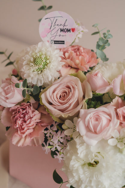 ◆母の日限定ピンクバッグ◆Flower BAG No.1／フラワーバッグアレンジ   モアピンクバッグ／カーネーション　生花