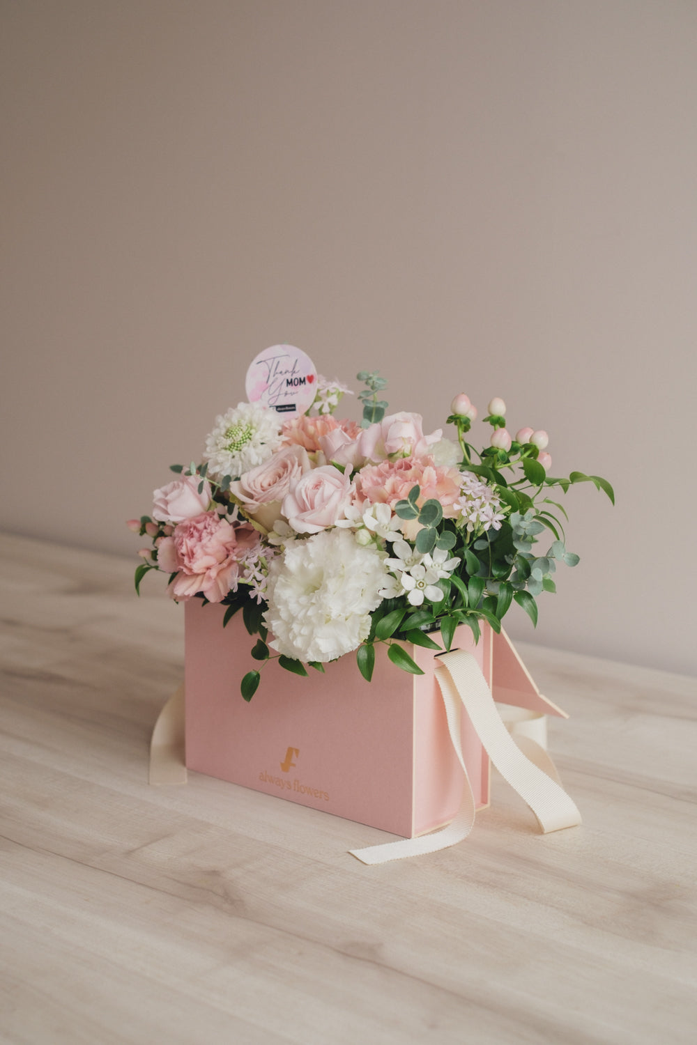 ◆母の日限定ピンクバッグ◆Flower BAG No.1／フラワーバッグアレンジ   モアピンクバッグ／カーネーション　生花