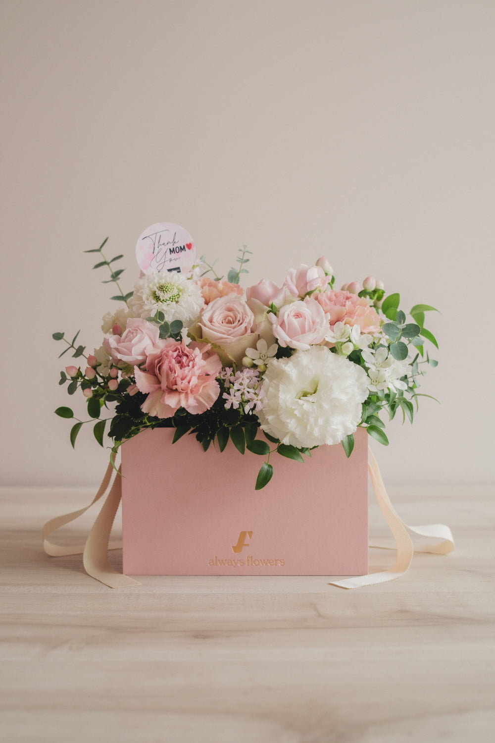 ◆母の日限定ピンクバッグ◆Flower BAG No.1／フラワーバッグアレンジ   モアピンクバッグ／カーネーション　生花