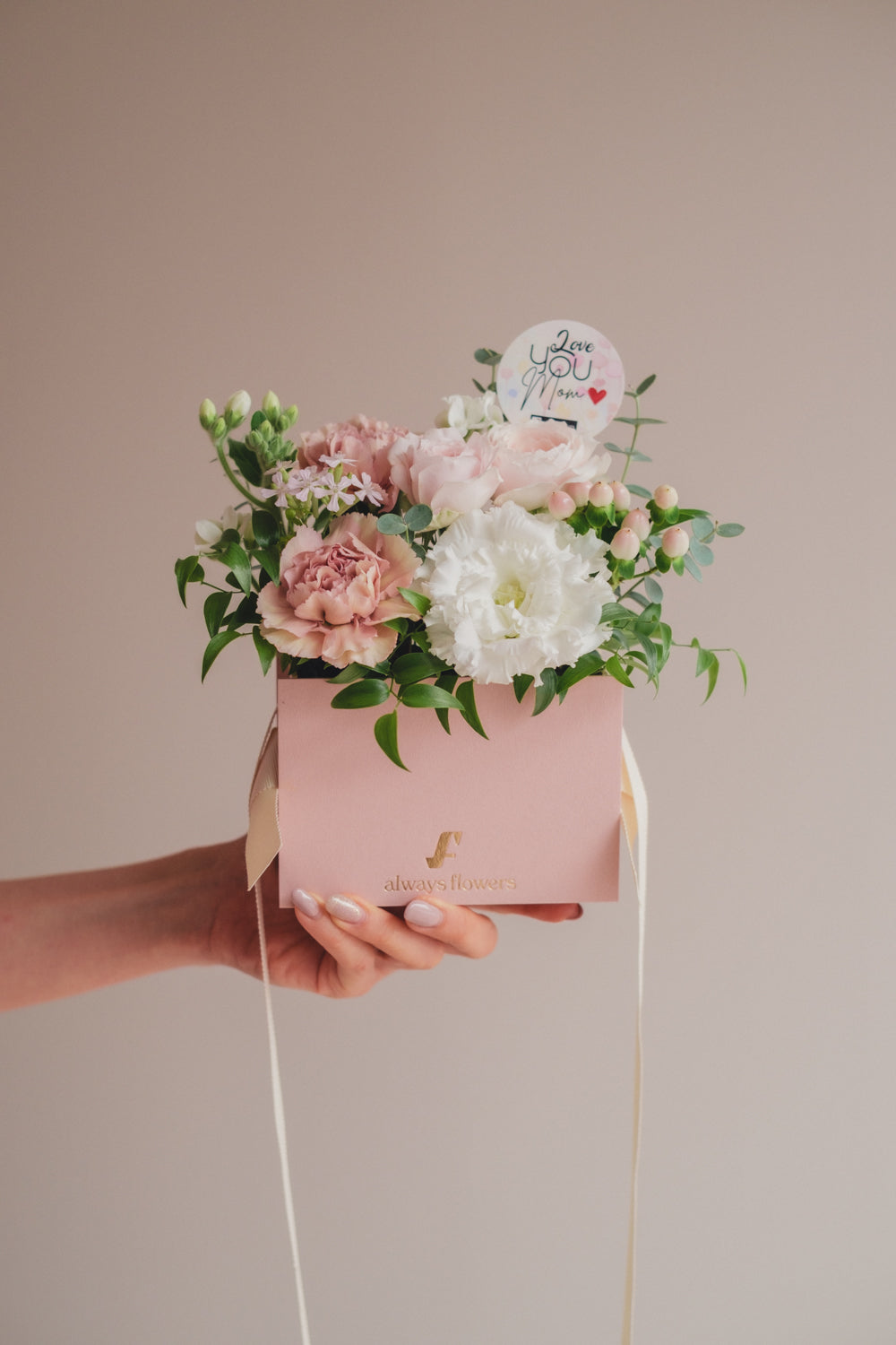 ◆母の日限定ピンクバッグ◆Flower BAG No.1／フラワーバッグアレンジ   モアピンクバッグ／カーネーション　生花