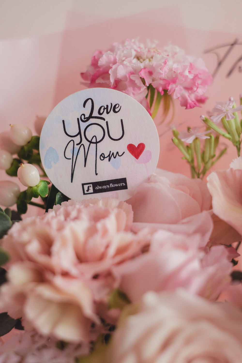 ◆母の日限定◆Message Bouquet／メッセージブーケ　スウィートマム／カーネーション　生花・花束