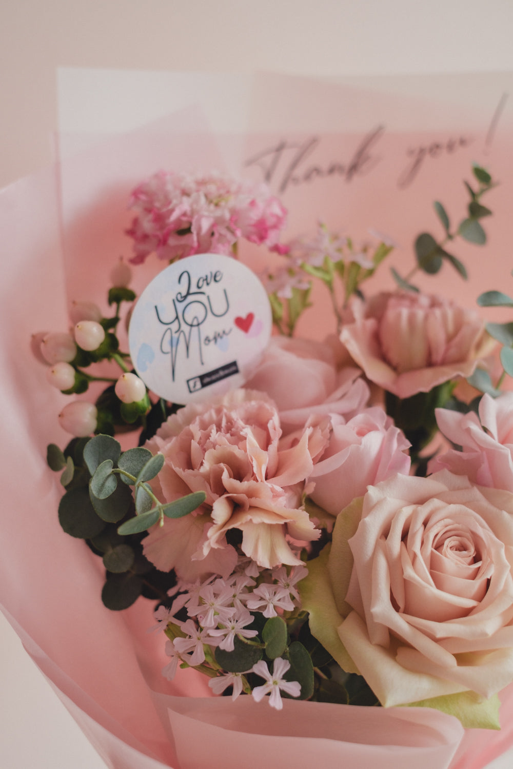 ◆母の日限定◆Message Bouquet／メッセージブーケ　スウィートマム／カーネーション　生花・花束