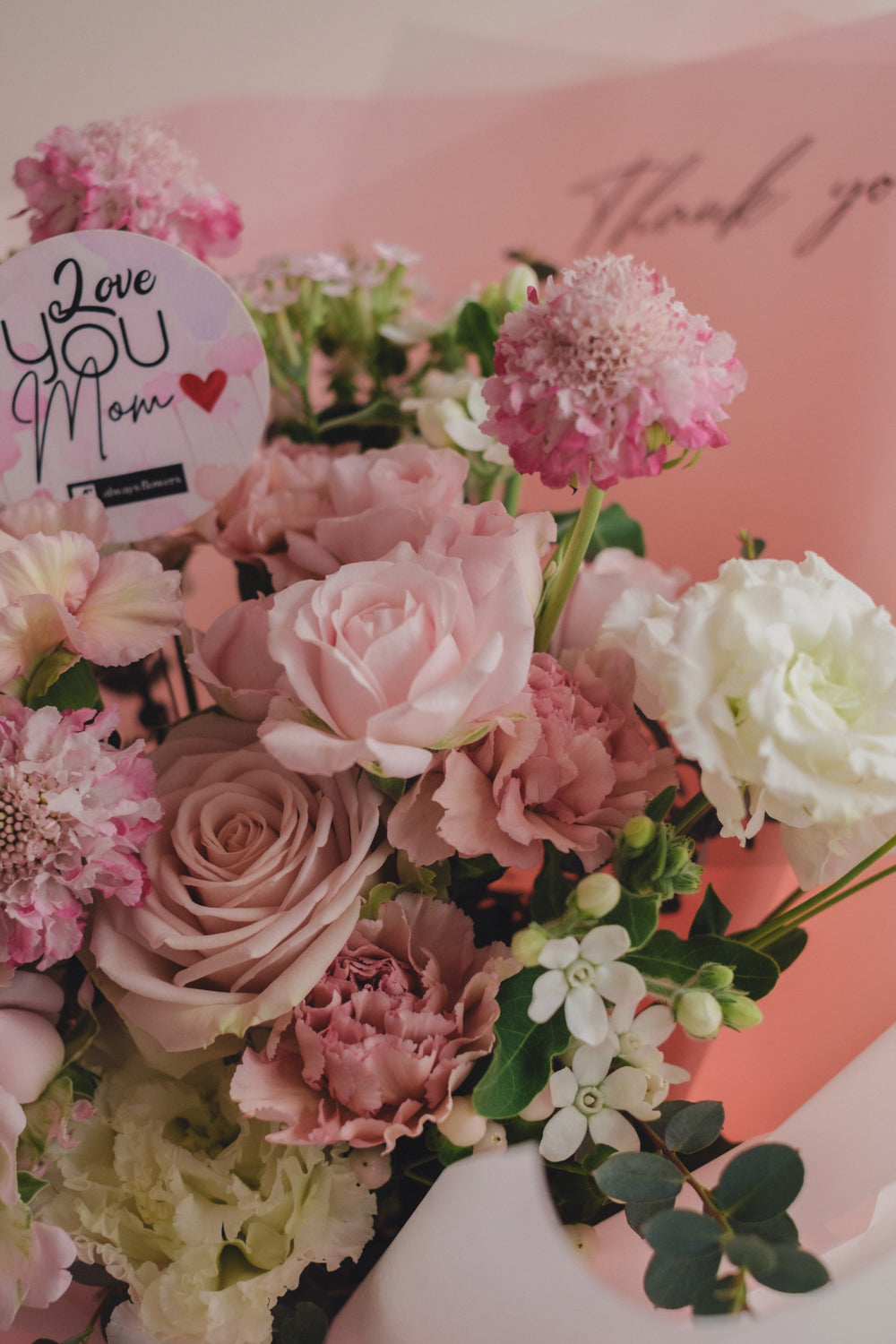 ◆母の日限定◆Message Bouquet／メッセージブーケ　スウィートマム／カーネーション　生花・花束