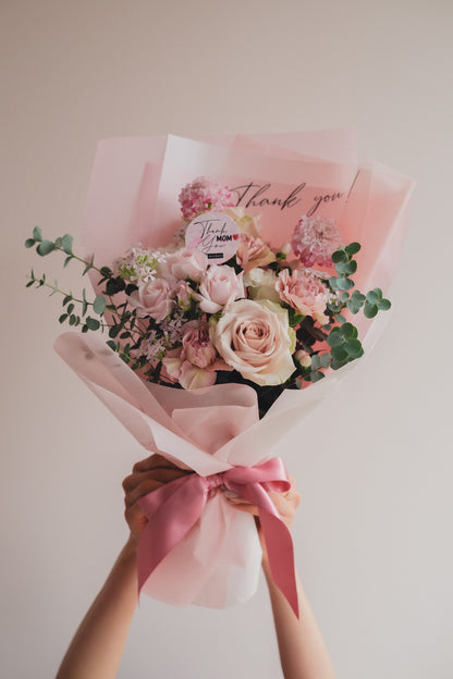 ◆母の日限定◆Message Bouquet／メッセージブーケ　スウィートマム／カーネーション　生花・花束