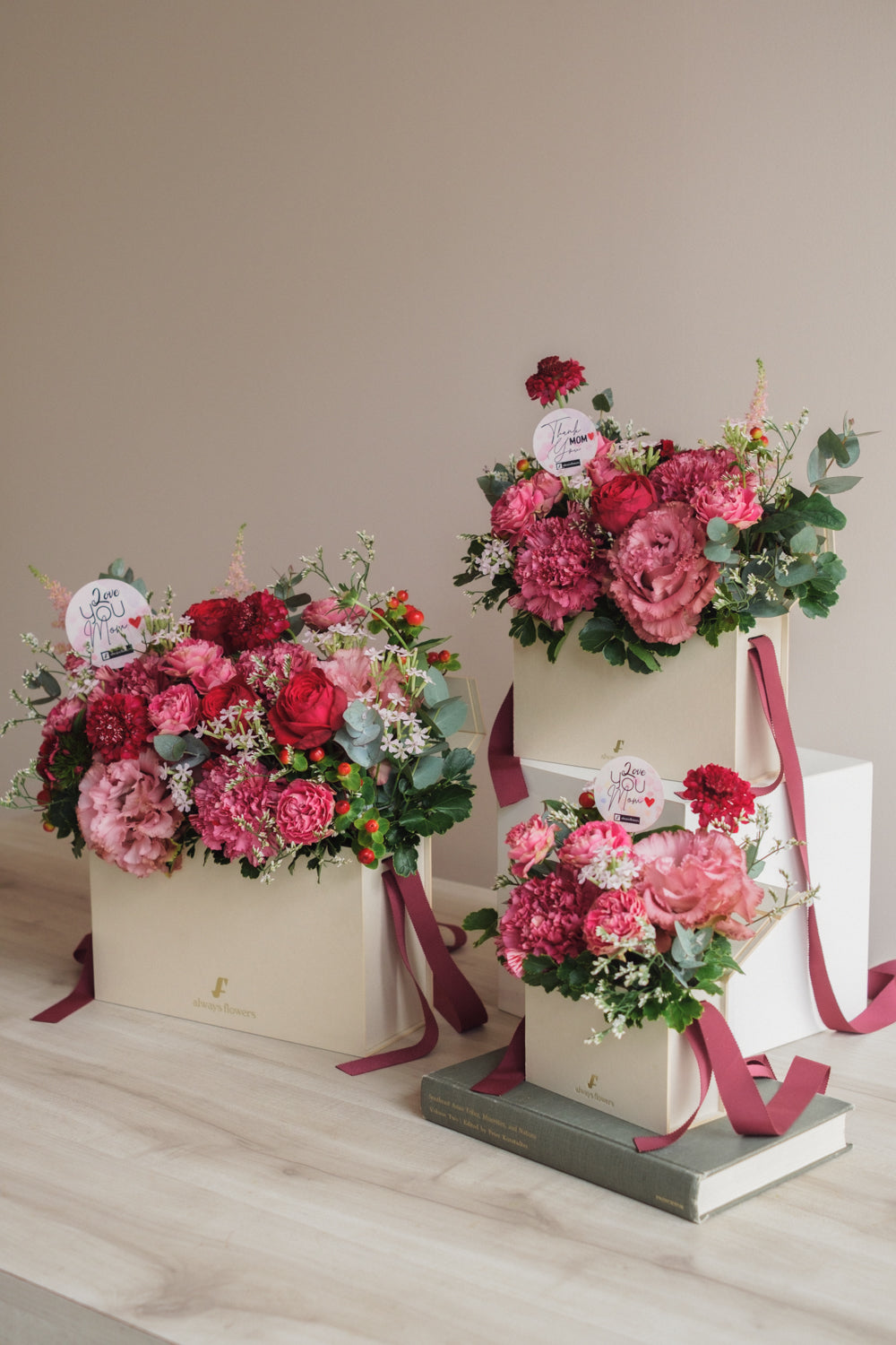 ◆母の日限定◆Flower BAG No.1／フラワーバッグアレンジ　マムズラヴ／カーネーション　生花