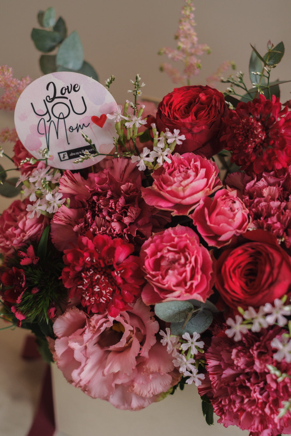 ◆母の日限定◆Flower BAG No.1／フラワーバッグアレンジ　マムズラヴ／カーネーション　生花