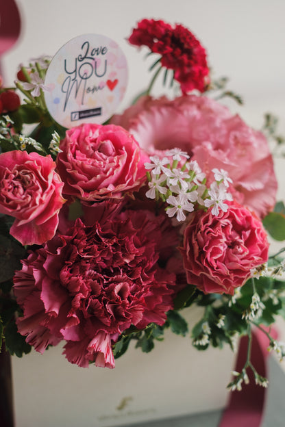 ◆母の日限定◆Flower BAG No.1／フラワーバッグアレンジ　マムズラヴ／カーネーション　生花