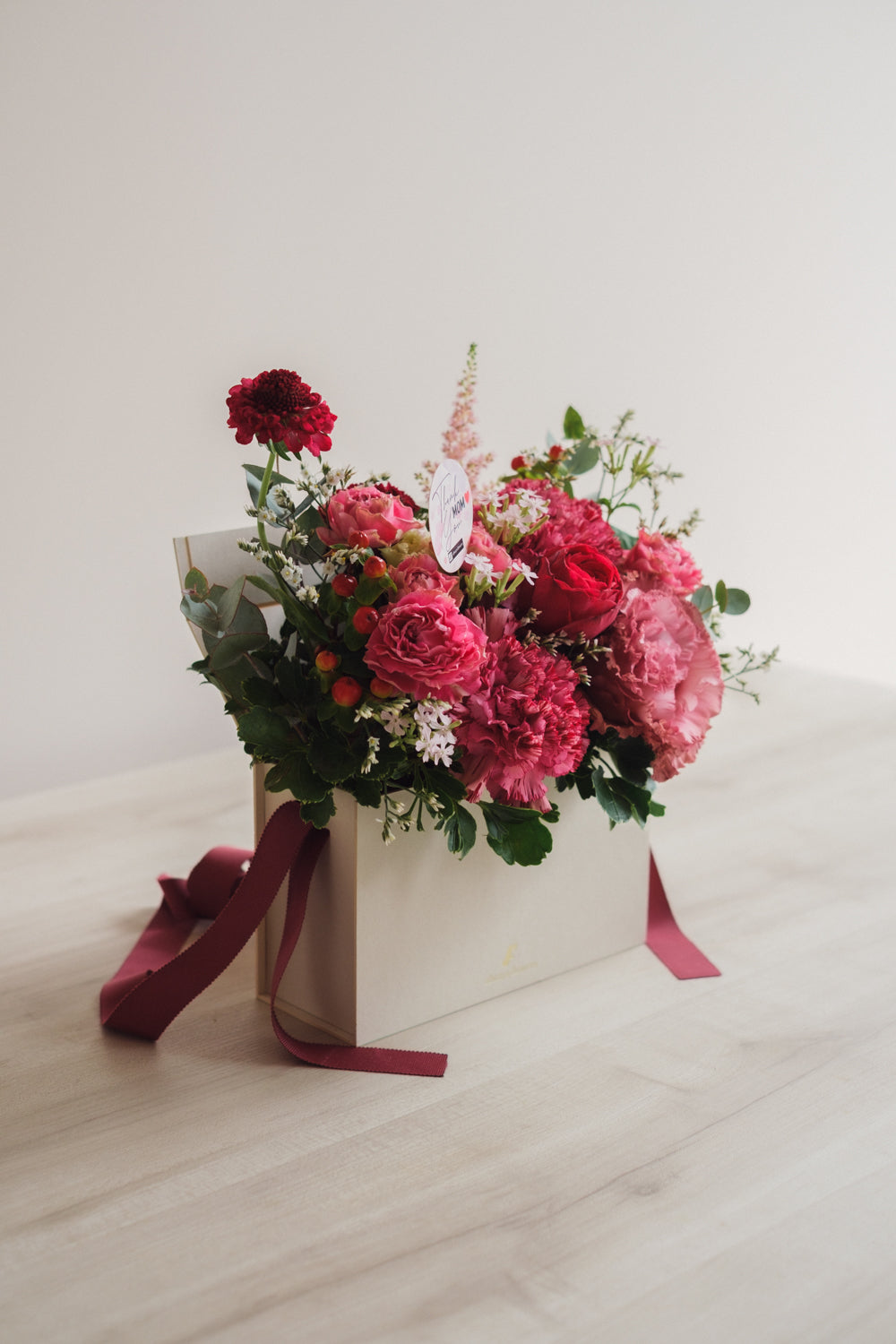 ◆母の日限定◆Flower BAG No.1／フラワーバッグアレンジ　マムズラヴ／カーネーション　生花