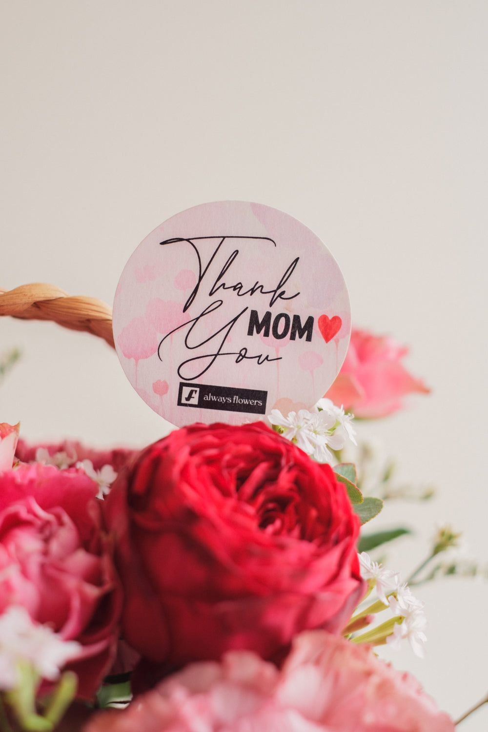 ◆母の日限定◆Flower BAG No.3 ／スクエアカゴバッグ　マムズハート／カーネーション　生花