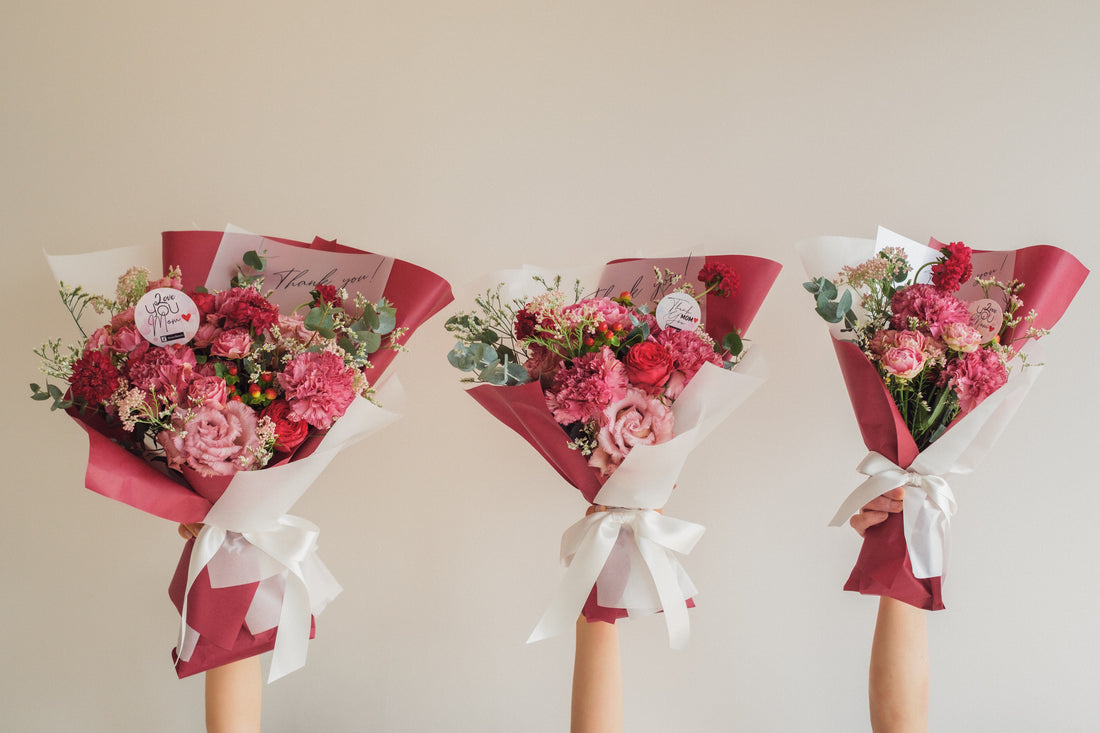 ◆母の日限定◆Message Bouquet／メッセージブーケ　マムズハグ／カーネーション　生花・花束