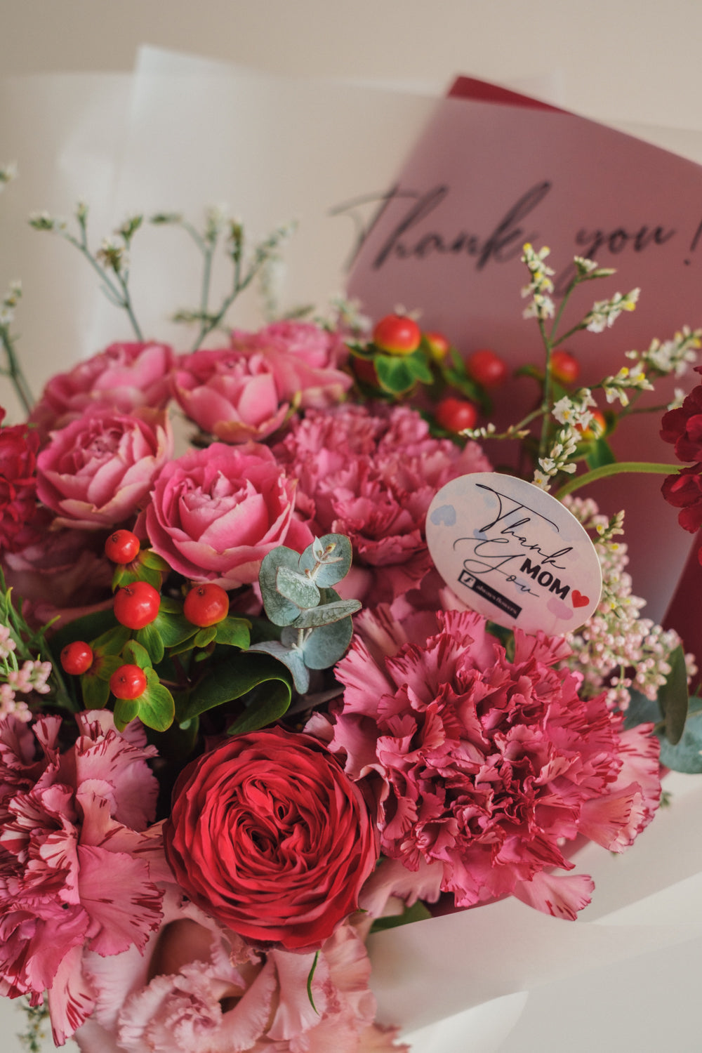 ◆母の日限定◆Message Bouquet／メッセージブーケ　マムズハグ／カーネーション　生花・花束