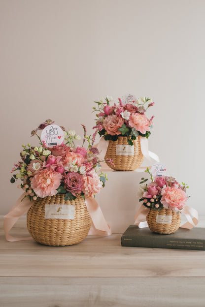 ◆母の日限定◆Flower BAG No.2／フラワーバッグアレンジ　サニーマム／カーネーション　生花