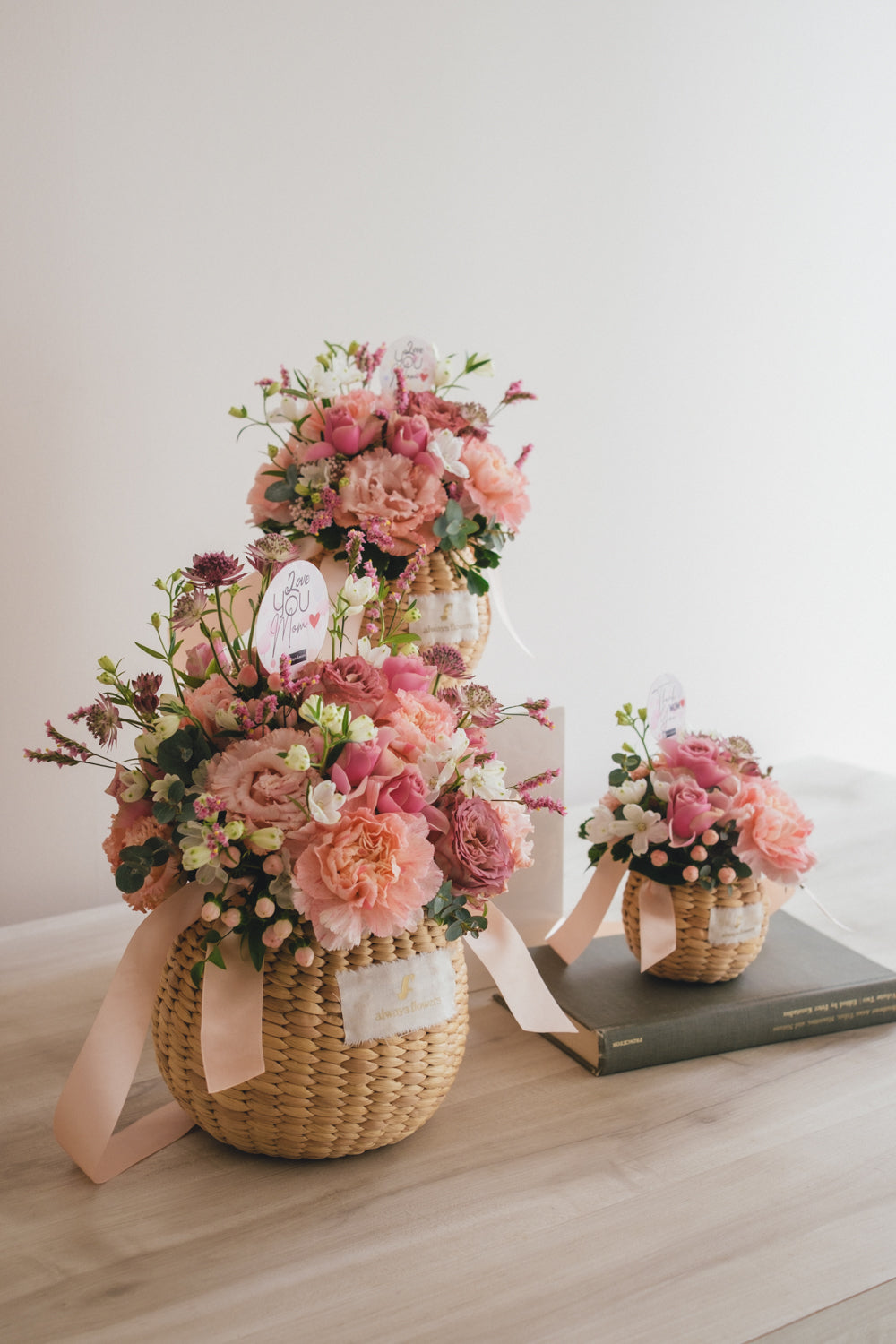 ◆母の日限定◆Flower BAG No.2／フラワーバッグアレンジ　サニーマム／カーネーション　生花