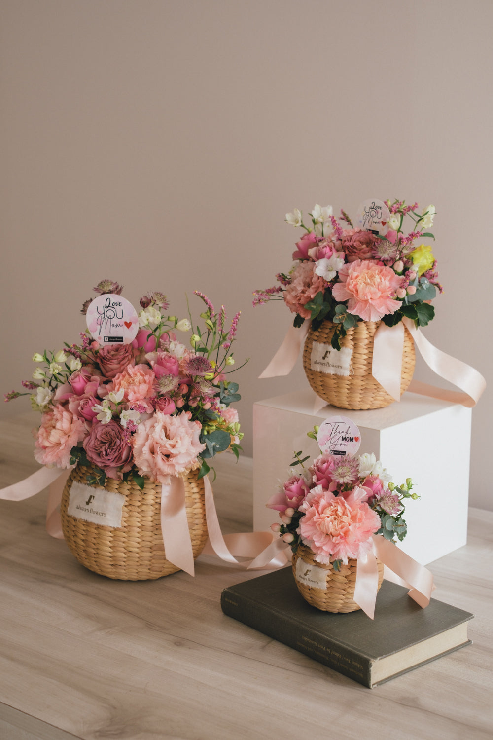 ◆母の日限定◆Flower BAG No.2／フラワーバッグアレンジ　サニーマム／カーネーション　生花