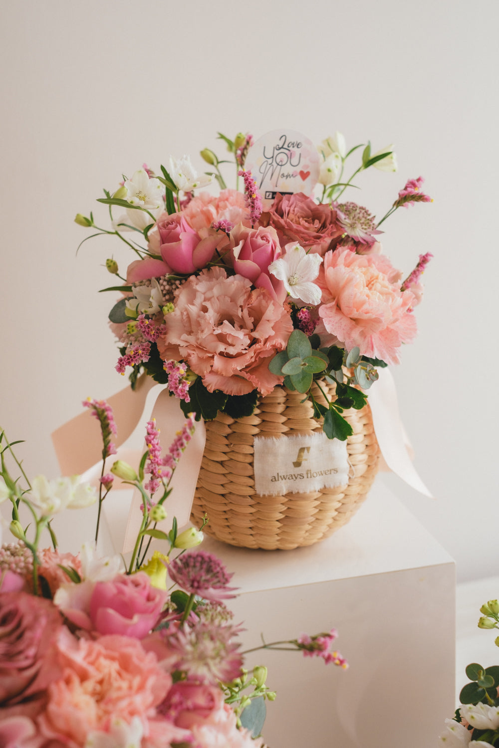 ◆母の日限定◆Flower BAG No.2／フラワーバッグアレンジ　サニーマム／カーネーション　生花