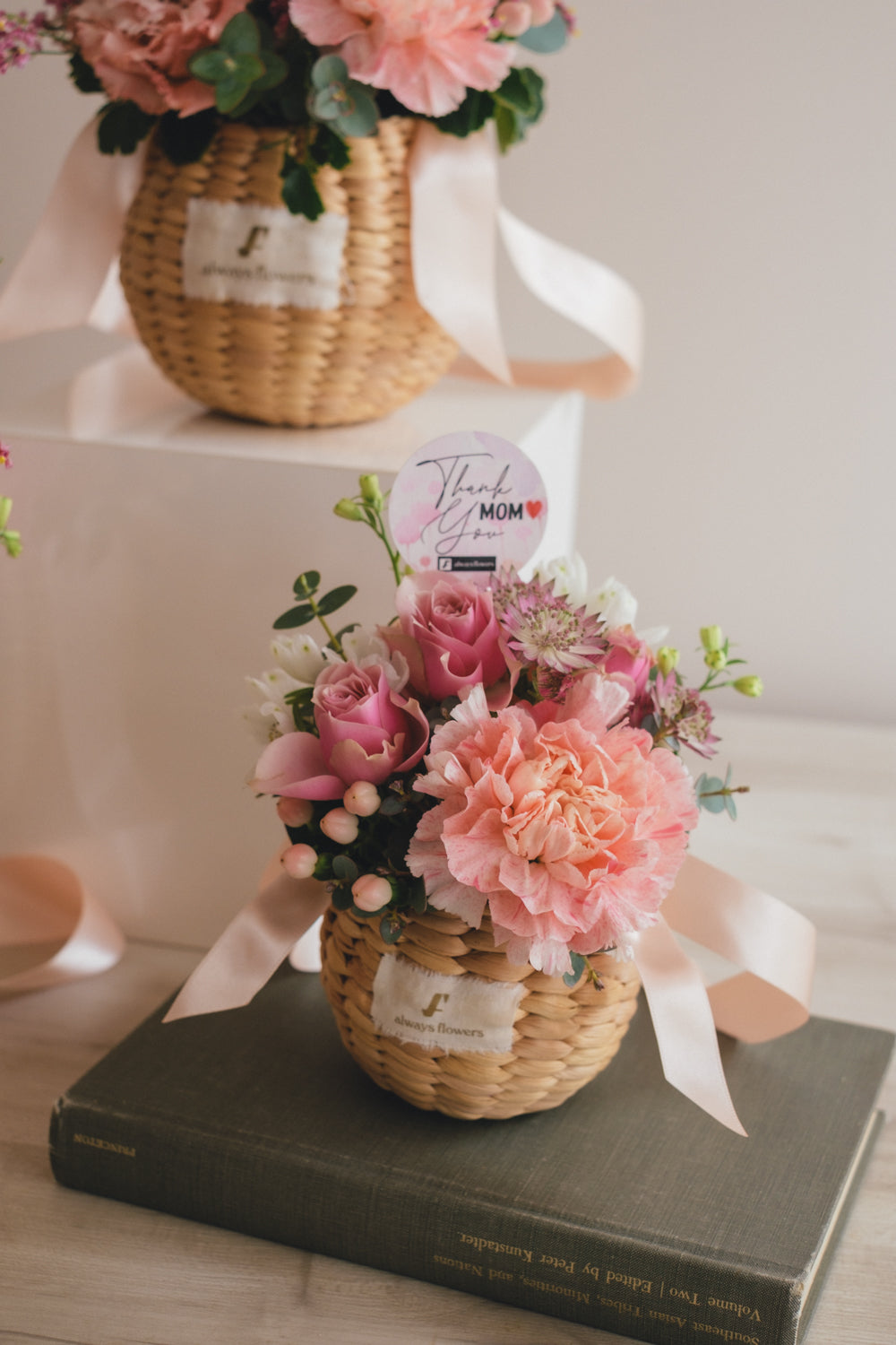 ◆母の日限定◆Flower BAG No.2／フラワーバッグアレンジ　サニーマム／カーネーション　生花