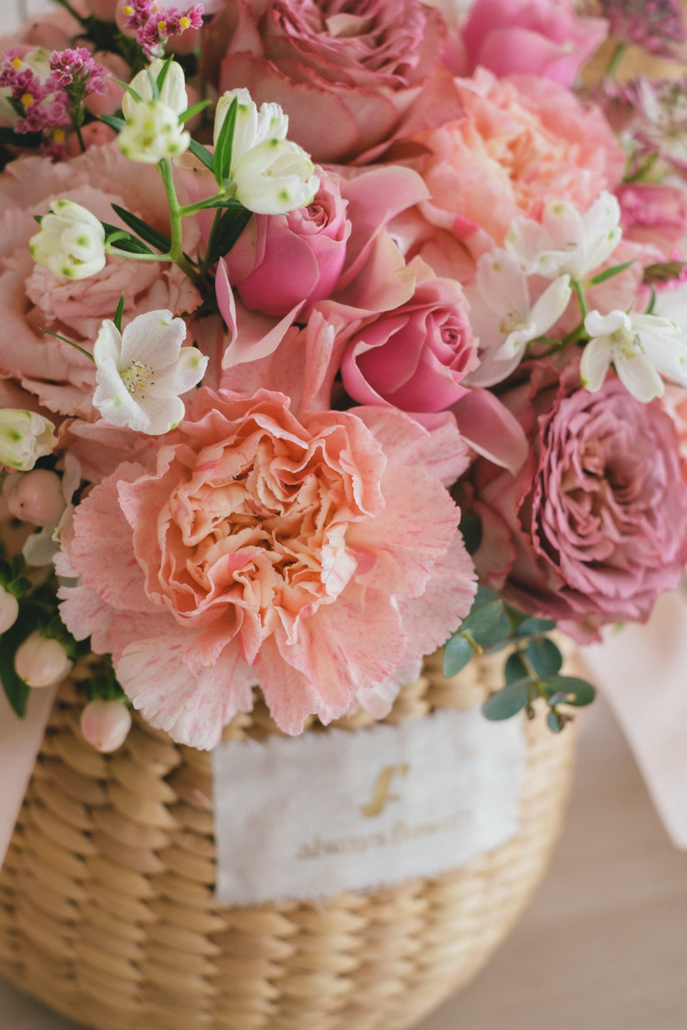 ◆母の日限定◆Flower BAG No.2／フラワーバッグアレンジ　サニーマム／カーネーション　生花