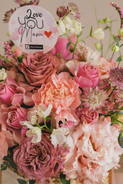 ◆母の日限定◆Flower BAG No.2／フラワーバッグアレンジ　サニーマム／カーネーション　生花