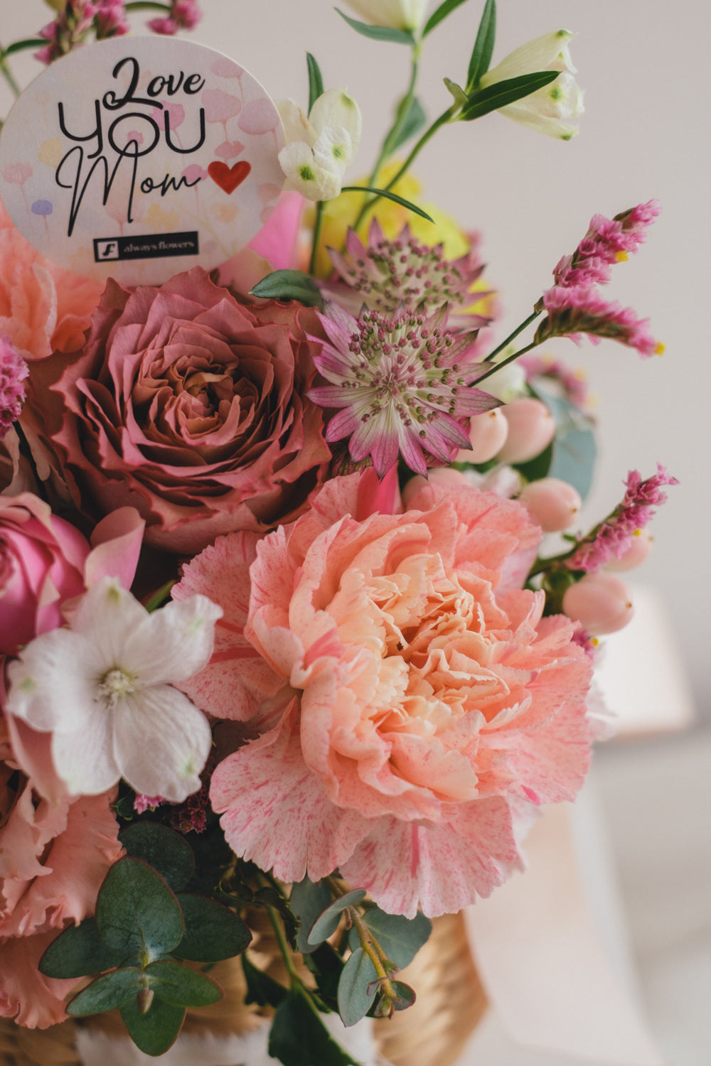 ◆母の日限定◆Flower BAG No.2／フラワーバッグアレンジ　サニーマム／カーネーション　生花