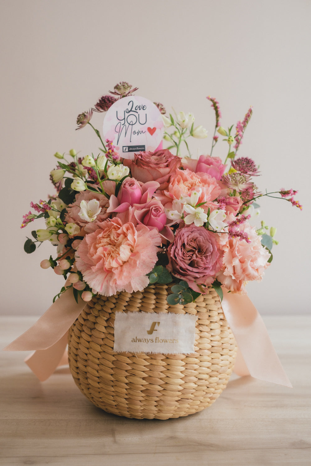 ◆母の日限定◆Flower BAG No.2／フラワーバッグアレンジ　サニーマム／カーネーション　生花