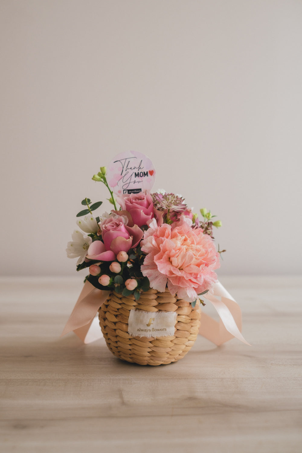 ◆母の日限定◆Flower BAG No.2／フラワーバッグアレンジ　サニーマム／カーネーション　生花