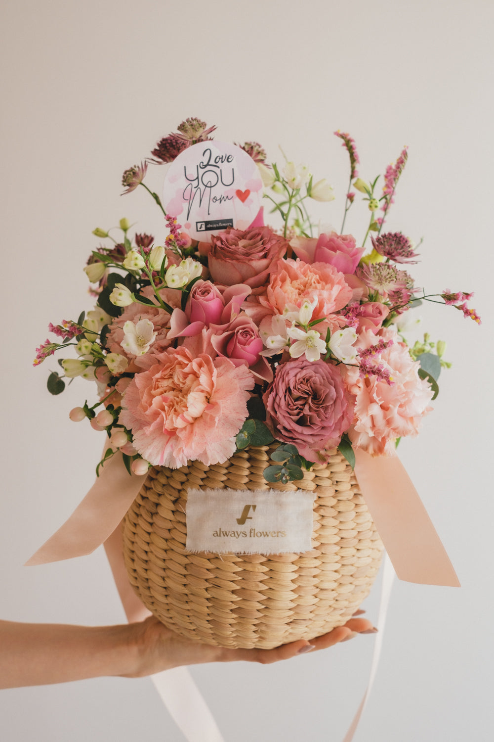 ◆母の日限定◆Flower BAG No.2／フラワーバッグアレンジ　サニーマム／カーネーション　生花