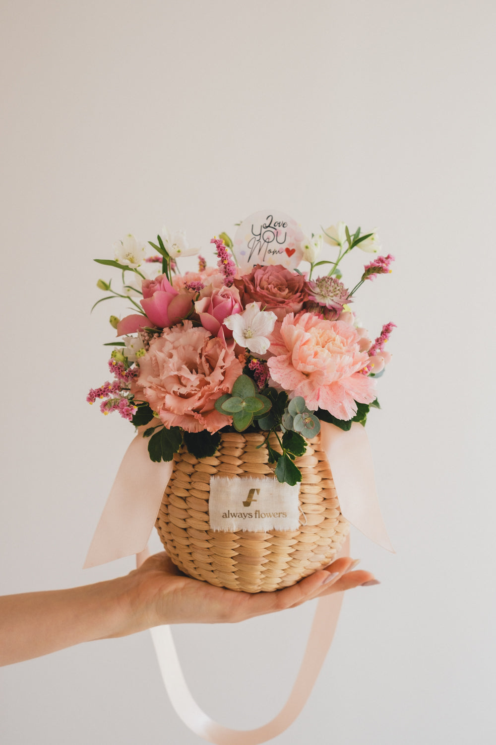 ◆母の日限定◆Flower BAG No.2／フラワーバッグアレンジ　サニーマム／カーネーション　生花