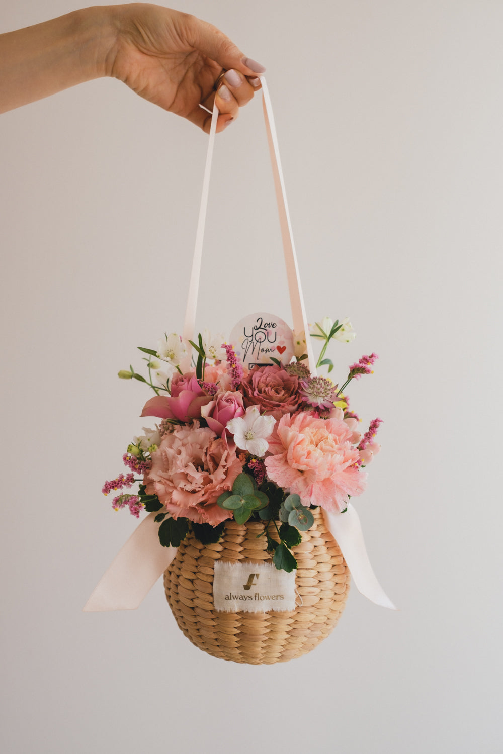 ◆母の日限定◆Flower BAG No.2／フラワーバッグアレンジ　サニーマム／カーネーション　生花