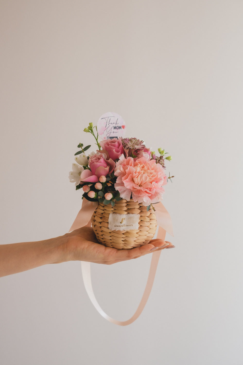 ◆母の日限定◆Flower BAG No.2／フラワーバッグアレンジ　サニーマム／カーネーション　生花