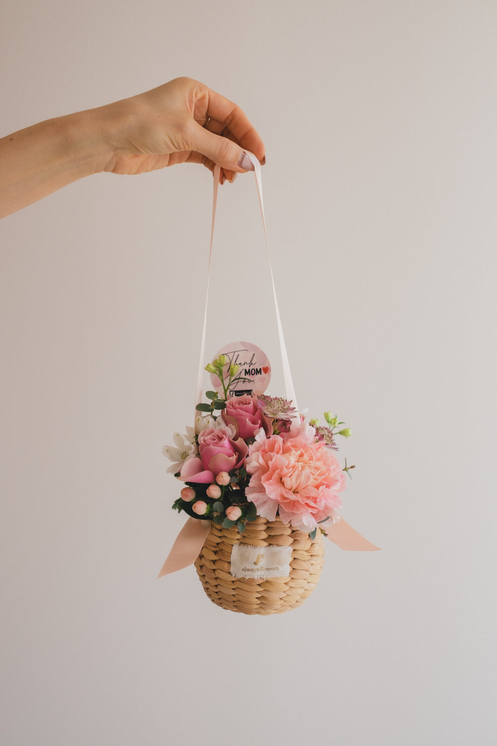 ◆母の日限定◆Flower BAG No.2／フラワーバッグアレンジ　サニーマム／カーネーション　生花