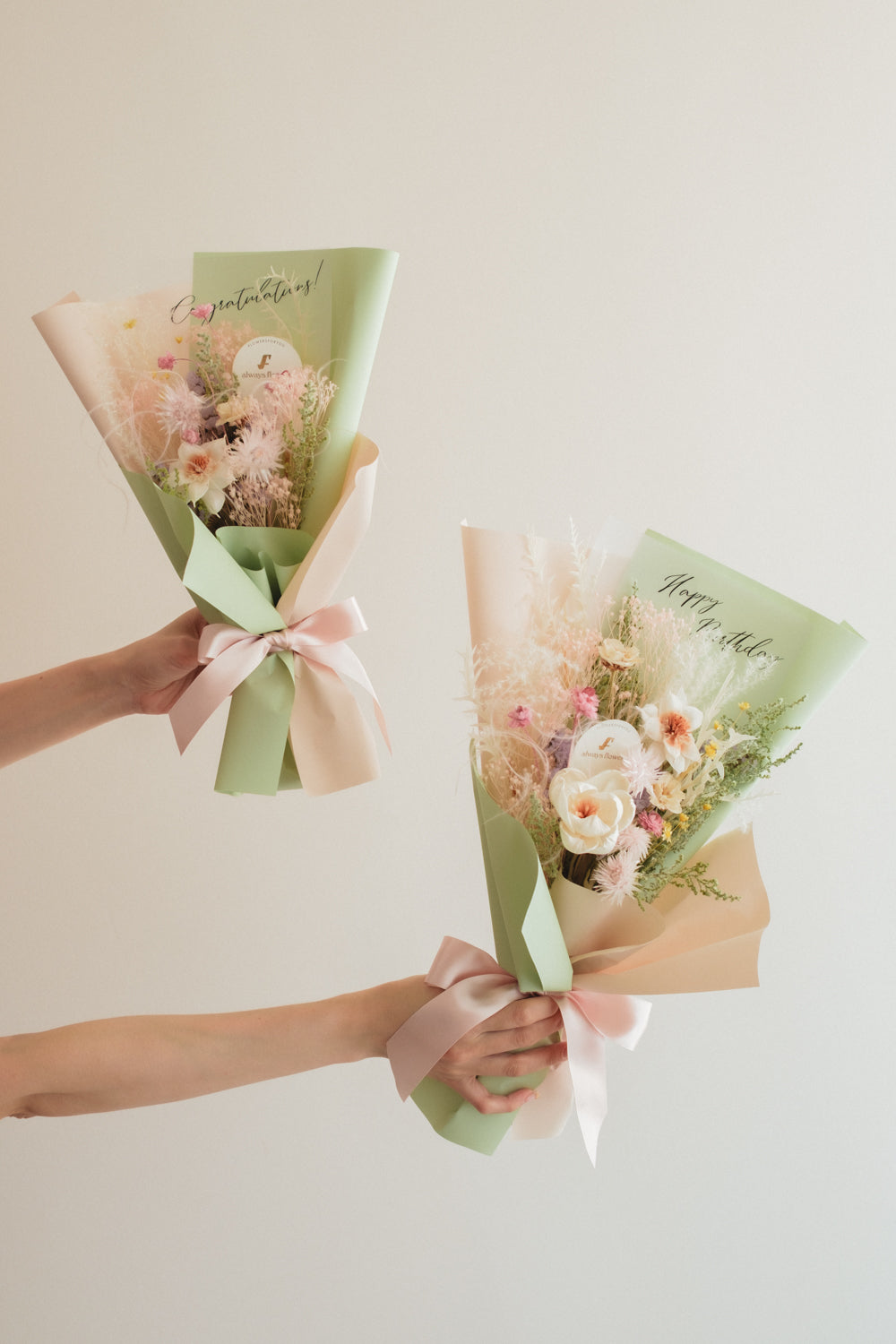 NEW◆Message Bouquet／メッセージブーケ　フレーバーミント／ドライ・プリザーブドフラワー