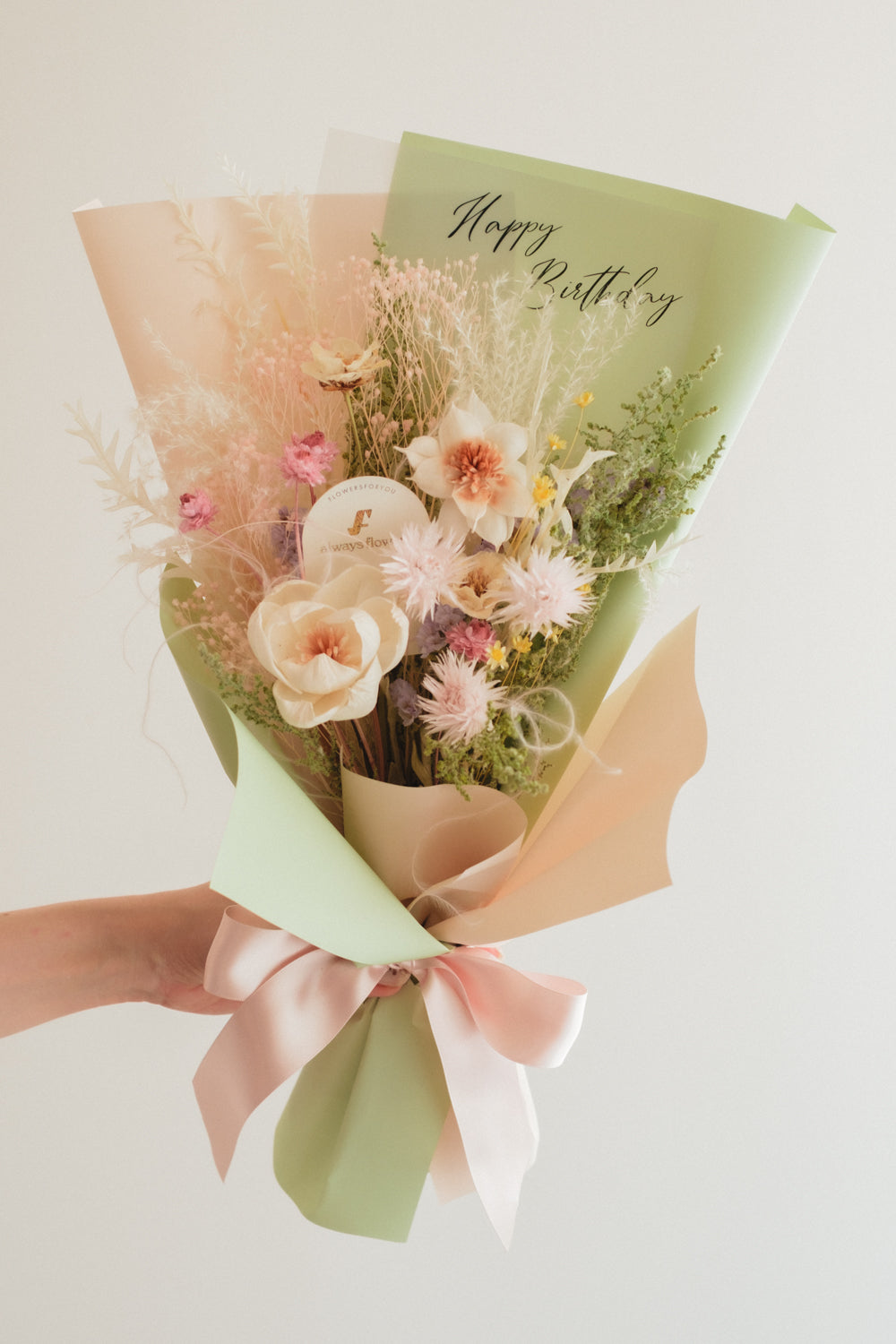 NEW◆Message Bouquet／メッセージブーケ　フレーバーミント／ドライ・プリザーブドフラワー