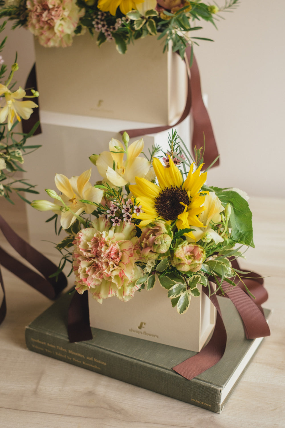 ◆5/21-8/31お届け限定◆Flower BAG No.1／フラワーバッグアレンジ　イエローチャージ／生花