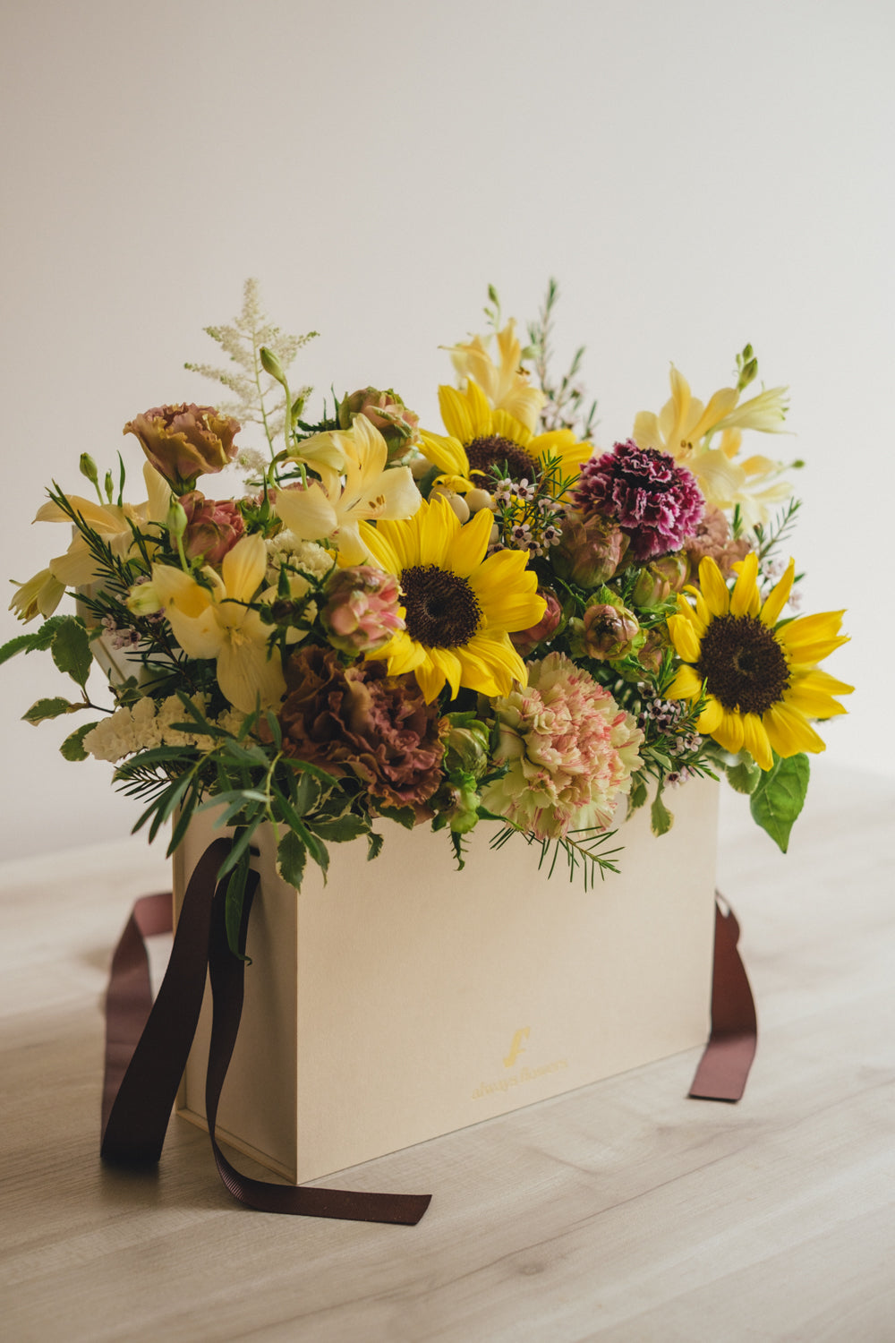◆5/21-8/31お届け限定◆Flower BAG No.1／フラワーバッグアレンジ　イエローチャージ／生花