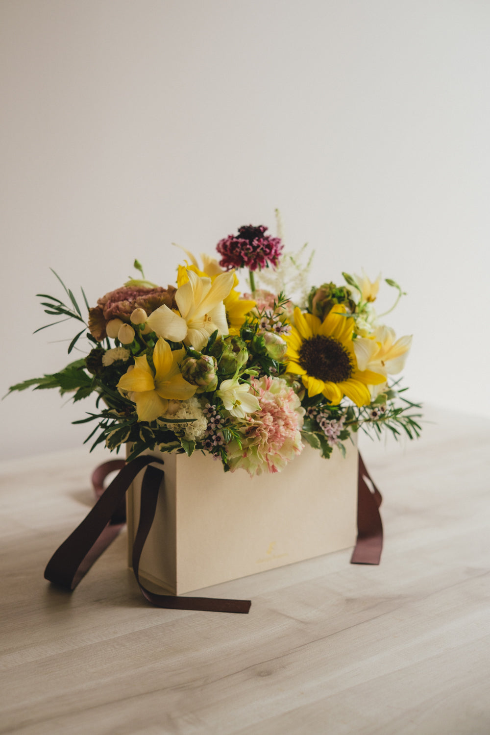 ◆5/21-8/31お届け限定◆Flower BAG No.1／フラワーバッグアレンジ　イエローチャージ／生花