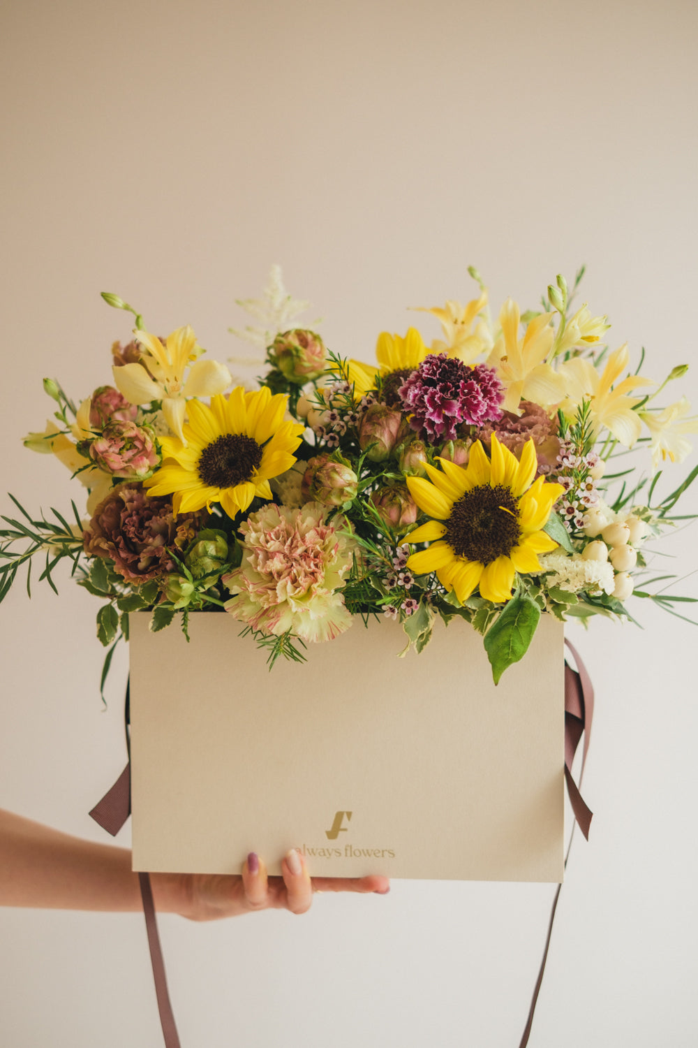 ◆5/21-8/31お届け限定◆Flower BAG No.1／フラワーバッグアレンジ　イエローチャージ／生花
