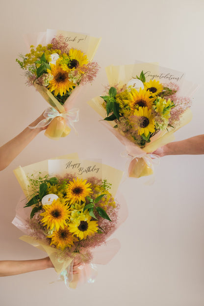 ◆6/2-7/31お届け限定◆Message Bouquet／メッセージブーケ　キャンディースモーク／生花・花束